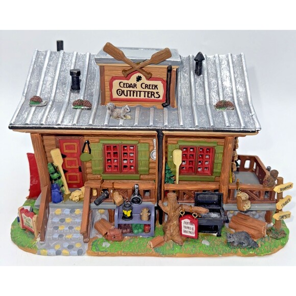 LEMAX Cedar Creek Outfitters Signature Collection Holiday Caddington Vilage NEW - Picture 3 of 16